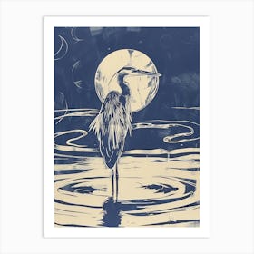 Blue Heron 14 Art Print