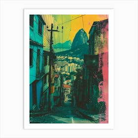 Rio De Janeiro Retro Polaroid Inspired 1 Art Print