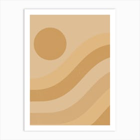 Abstract Sun Stripes Art Print