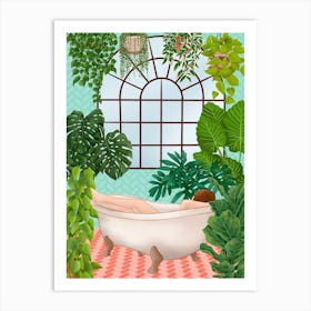Plant Lady Bathroom Art Print