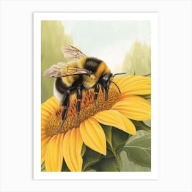 Bumblebee Storybook Illustration 13 Art Print
