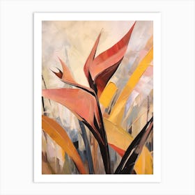 Fall Flower Painting Bird Of Paradise 1 Art Print