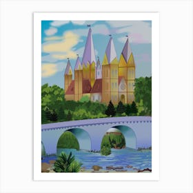 Landscape With The Cathedral Of St Art Print