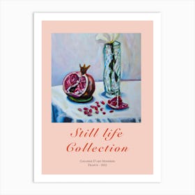 Still Life Collection Pomegranate Art Print