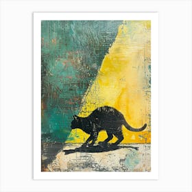 Cat On The Street Art Print