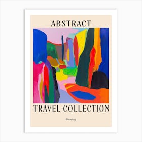 Abstract Travel Collection Poster Germany 2 Art Print
