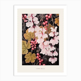 Flower Illustration Coral Bells 2 Poster Art Print