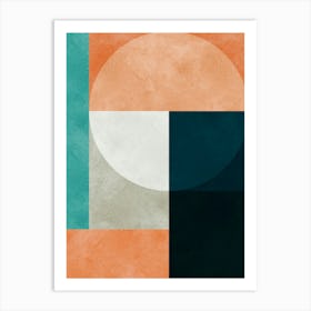 Colorful geometric harmony 2 Art Print