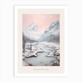 Dreamy Winter National Park Poster  Jasper National Park Canada 2 Art Print