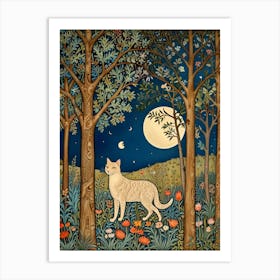 William Morris Cat In The Woods Art Print