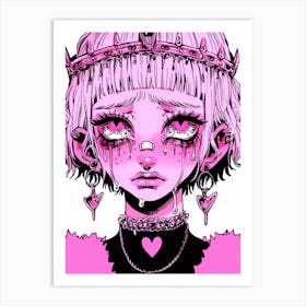 Pink Tears Art Print