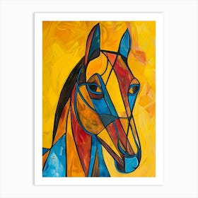 Abstract Horse Painting 4 Art Print