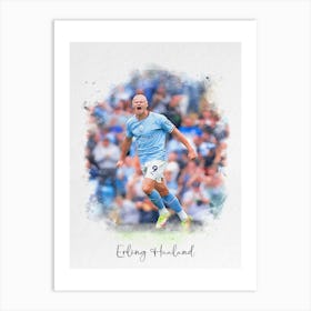 Erling Haaland Manchester City Art Print