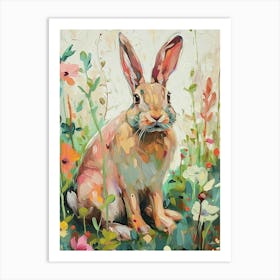 Satin Rabbit Painting 3 Art Print