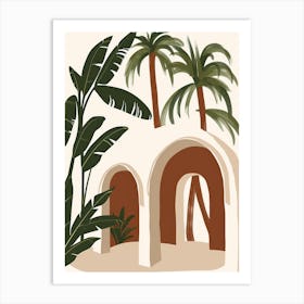 Palm Tree Archway Art Print