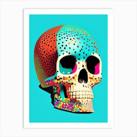 Skull With Terrazzo 1 Patterns Pop Art Art Print