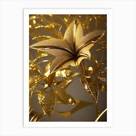 Gold Leaf Art Print