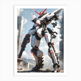 Gundam Robot Art Print