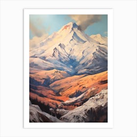 Mount St Helens Usa 4 Mountain Painting Art Print