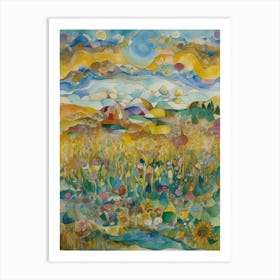 Sunflower Field Art Print