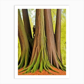 Tree Trunks 2 Art Print