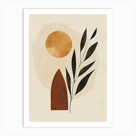 Sun And The Tree Art Print