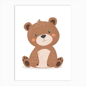 Cute Teddy Bear Art Print