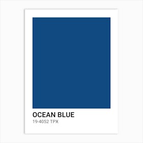 Ocean Blue Art Print