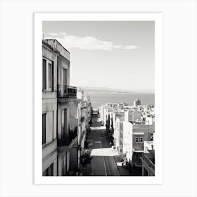 Cagliari, Italy, Black And White Photography 2 Art Print