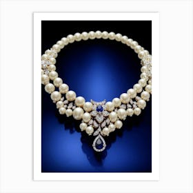 Pearl Necklace Art Print