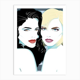 Tea For Two - Retro 80s Style Art Print