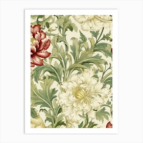 Floral Wallpaper 126 Art Print