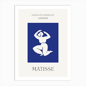 Matisse Woman on Blue Art Print