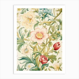 Floral Wallpaper 88 Art Print