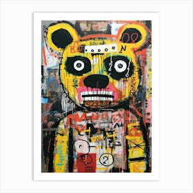 Depressed bear Art Print