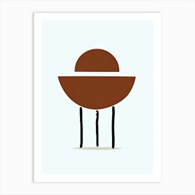 Almaty Energy Minimalist Bauhaus Art Print