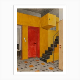 'The Yellow House' Art Print