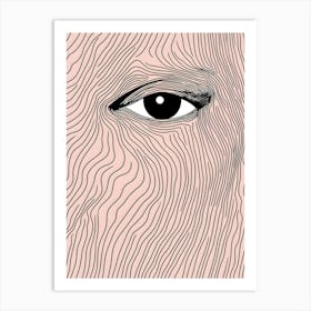 Portrait Of A Woman'S Face Art Print