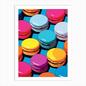 Pop Art Macaron Pattern 2 Art Print