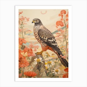 Eurasian Sparrowhawk 2 Detailed Bird Painting Art Print