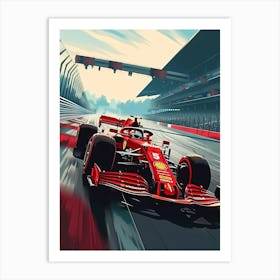 Ferrari F1 Car Art Print