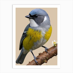 Rufous Titmice Art Print