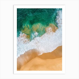 Aerial View Of The Beach 11 Art Print