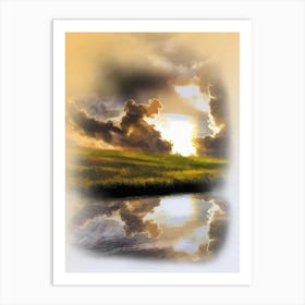 Nature-Strom-Grassland Art Print