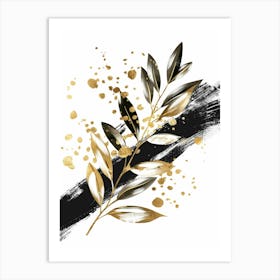 Gold Leaf 22 Art Print