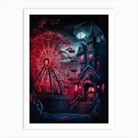 Haunted House Art Print