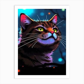 Feline Creative Cat Illustration 47 1 Art Print