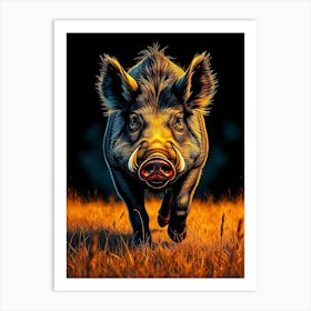 Wild Animal Creative Portrait 3 Art Print