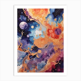 Galaxy Painting 1 Art Print