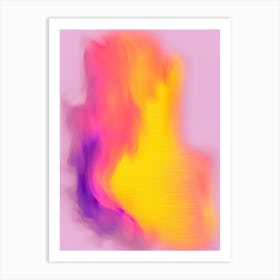 Pink Blur Abstract Art Print